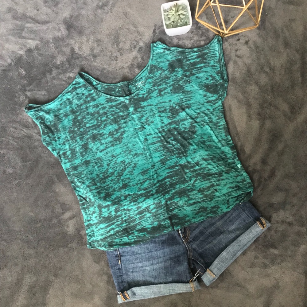 Urban Outfitters burnout cold shoulder top